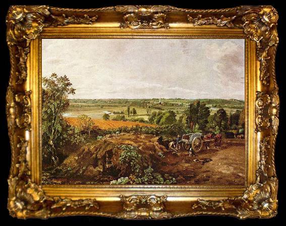 framed  John Constable Das Stour-Tal mit der Kirche von Dedham, ta009-2